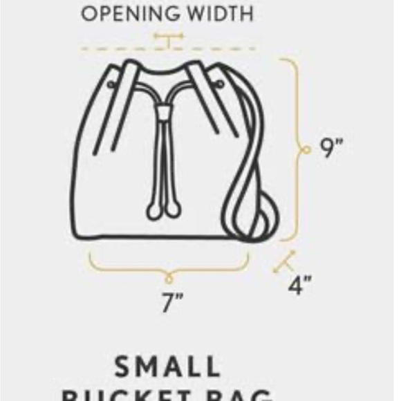 Portland Leather bucket bag small nutmeg